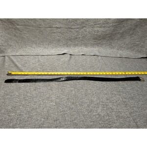 Mens Size 36 Crocodile Calf Black Belt